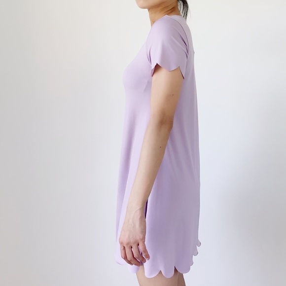 Light lavender Scallop Dress - Mini - Picture 6 of 6
